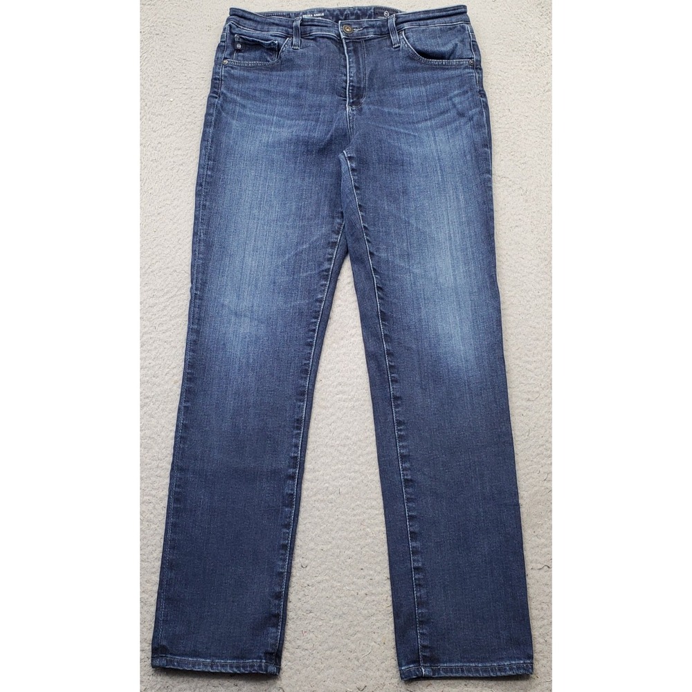 AG Adriano Goldschmied Prima Cigarette Ankle Jeans Womens 30R Blue Denim Stretch